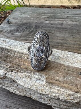 Antique Style Sterling Silver Ring